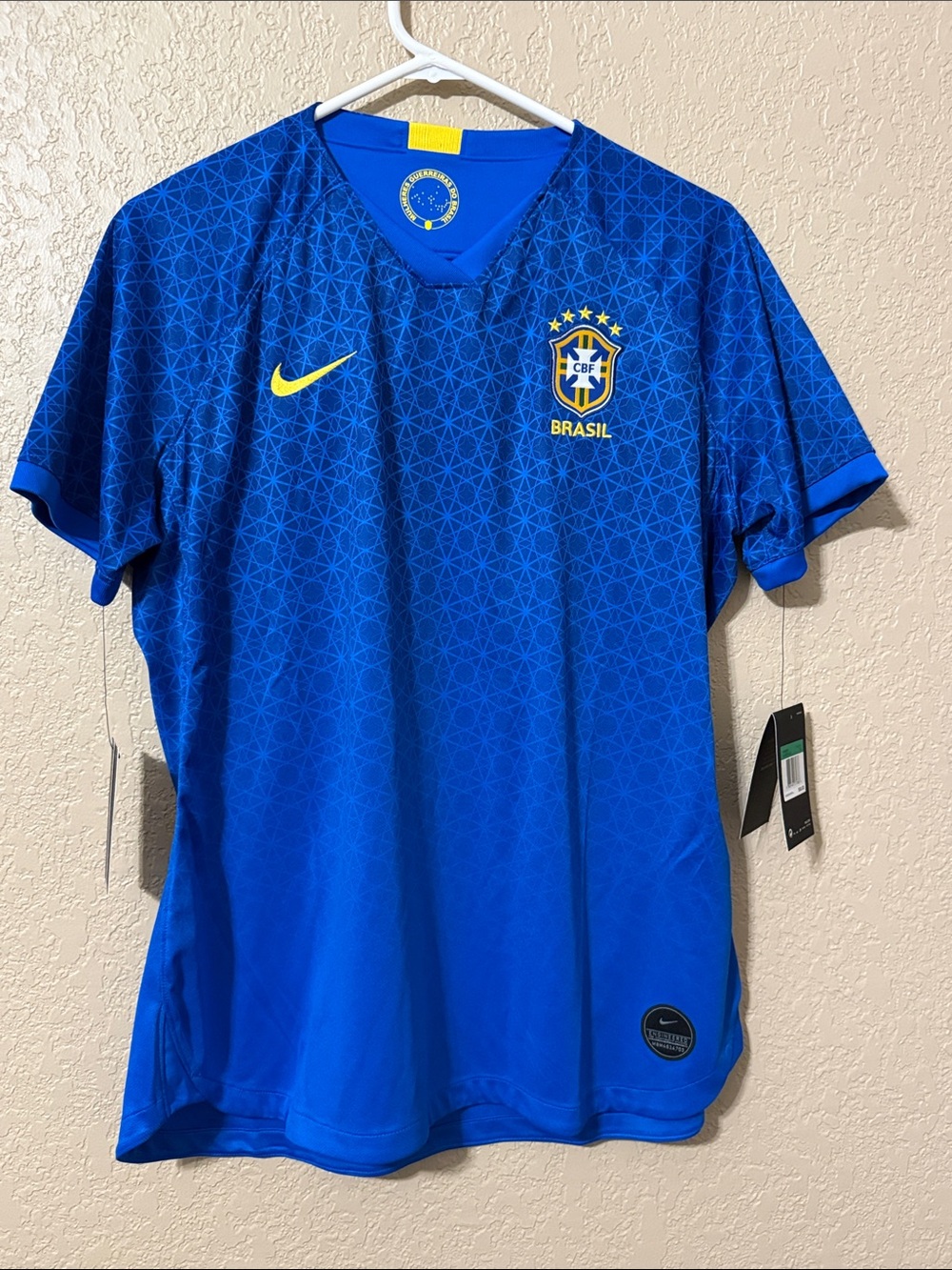 Nike Blue & Yellow Brazil Soccer Jersey